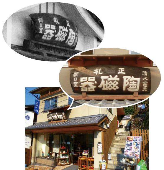 朝日堂の看板